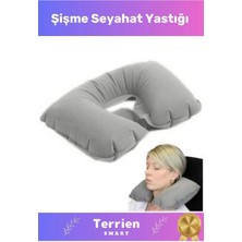 Terrien Smart Seri Çok Rahat Şişme Kullanışlı Pratik Ortopedik Seyahat Yumuşak Uyku Boyun Yastığı