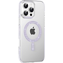 Herşeytrend Joko Apple Iphone 16 Pro Max Move Taşlı Magsafe Kapak - Lila
