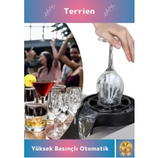 Terrien Yüksek Basınçlı Otomatik Bardak Yıkama Aparatı Kupa Durulayıcı Kolay Pratik Kurulum