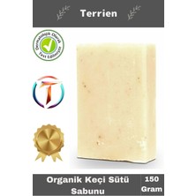 Terrien Home Serisi El Yapımı Doğal Bitkisel 1 Adet Hassas Ciltler Arındırıcı Nemlendirici Keçi Sütü Sabunu