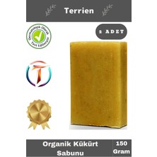 Terrien Home Serisi El Yapımı Doğal Bitkisel 2 Adet Siyah Leke Sivilce Akne Etkili Cilt Bakımı Kükürt Sabunu