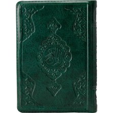 Kyops 2 Renkli Yeşil Çanta Boy Kur'an-I Kerim (Yaldızlı-Kılıflı) 2 Renkli Kuranı Kerimler