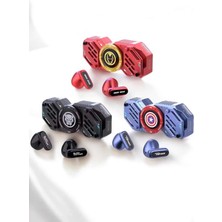 K-Yonlineticaret Kırmızı Kablosuz Bluetooth Kulaklık Stres Çarklı Oyuncu Kulaklığı
