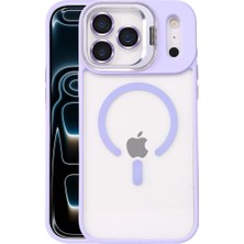 Herşeytrend Joko Apple Iphone 17 Pro Max Remim Lensli Magsafe Standlı Kapak - Lila