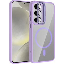Herşeytrend Joko Samsung Galaxy S24 Fe Remim Lensli Magsafe Standlı Kapak - Lila