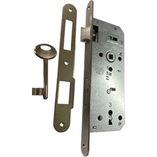 Belle Fusion Mey Ithalat® Kale Oval 151 R 40 mm Nikel Oda Kapı Kilidi