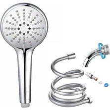 Velora Duş Seti / 3 Fonksiyonlu Duş Başlığı ve 175CM Duş Hortumu (Başlık ve Hortum Değişkenlik Gösterebilir)