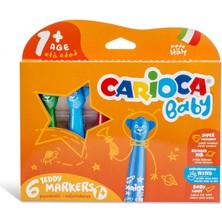 Belle Fusion Mey Ithalat® Teddy Jumbo Keçeli Boya Kalemi 6'lı