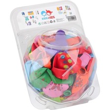 Belle Fusion Mey Ithalat® STR-133 Renkli Baskılı Balon 100LÜ