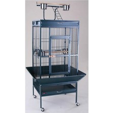 Storozde Dayang Papağan Kafesi Ayaklı Siyah 61X56X165