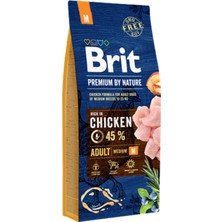 Brit Premium By Nature Storozde Brit Premium 15 kg By Nature Orta Irk Yetişkin Köpekler Için, Tavuk Etli Kuru Mama