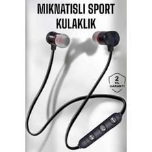 K-Yonlineticaret Kablolu Mıknatıslı Sport Kulaklık Bluetooth Bağlantılı