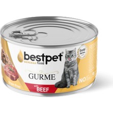 Storozde Bestpet 85 gr x 24 Adet Yetişkin Kediler Için Tahılsız, Jöle Içinde Dana Etli Yaş Mama