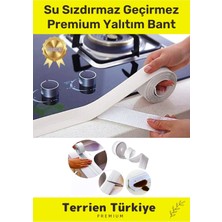 Terrien Duş Pvc Lavabo Küvet Tezgah Kenar Banyo Mutfak Pencere 1,5 mt Su Sızdırmaz Geçirmez Yalıtım Bant