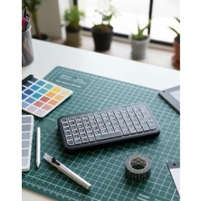 K-Yonlineticaret Şarjlı Kablosuz Mini Rgb Klavye Uzun Pil Ömürlü