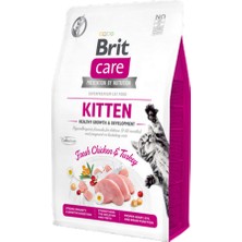 Storozde Brit Care 2 kg Yavru Kediler, Hamile Veya Emziren Kediler Için, Tahılsız, Hipoalerjenik, Taze Tavuk ve Hindi Etli Kuru Mama