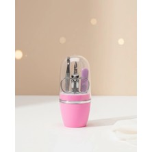 K-Yonlineticaret Tırnak Bakım Manikür Pedikür Seti 4 Parça Pembe Minimal ve Dayanıklı