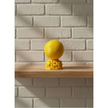 Belle Fusion Mey Ithalat® Mini Fıfa Futbol Topu Biblo Sarı Renk 10CM Spor Temalı Dekor