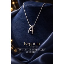 Begonia Accessories Vip Çelik 14K Altın Kaplama, Rose Gold Kaplama, Siyah Kaplama, Incili, Minimal Zirkon Taşlı  Figürlü Premium Kolye Ucu ve Kolye Set  Paslanmaz Kararmaz Alerji Yapmaz  45CM+5CM Zincir Boyu  Unisex