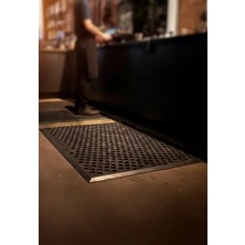 Z&Q Polimer Kaymaz Taban Kauçuk Dış Mekan İç Mekan Paspası, Yorgunluk Önleyici/Giderici Paspas 80x120 cm Star Lite Mat