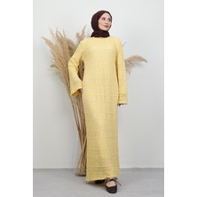 Beste Örgü Elbise Sarı