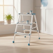 Belle Fusion 3+3 Çift Basamaklı Alüminyum Metal Merdiven