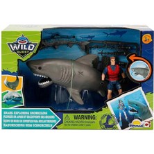 Belle Fusion Mey Ithalat® S01049012 Wild Quest Köpek Balığı ve Dalgıç Adam Oyun Seti
