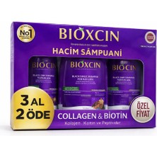 Bioxcin Collagen & Biotin Hacim Şampuanı 3’lü Set – Saç Dökülmesine Karşı Güçlendirici Hacim Veren Şampuan – Tüm Saç Tipleri