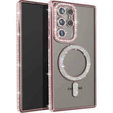 Najmaddin Newface Samsung Galaxy S23 Ultra Joke Simli Magneticsafe Kılıf - Pembe