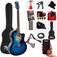 Midex RG-560BL Pack Mavi Elektro Akustik Gitar Full Set Ekolayzerli 40 İnç 4/4 Yetişkin