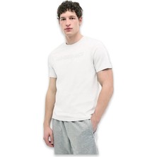 Lumberjack 6m ml Ulrich 11ID1-100 6fx Kırık Beyaz Unisex T-Shirt