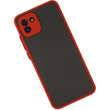 SiHako Newface Galaxy A03 Kılıf Montreal Silikon Kapak - Kırmızı