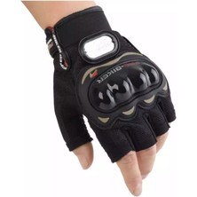 Probiker Yarım Motosiklet Eldiveni Korumalı Siyah L