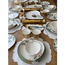 Rossev Porselen Yemek Takımı 6 Kişilik 50 Parça Almira