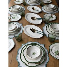 Rossev Porselen Yemek Takımı 6 Kişilik 44 Parça Alessa Yeşil