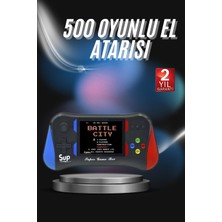 SiHako 3.5 Inç 500'Ü 1 Arada Klasik Oyun Konsolu Nostalji Oyunlu Atari