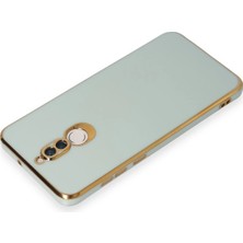 SiHako Newface Mate 10 Lite Kılıf Volet Silikon - Açık Yeşil