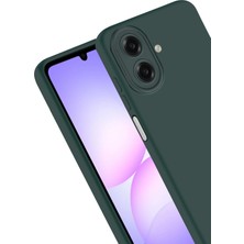 SiHako Newface Galaxy A07 4g Nano Içi Kadife Silikon - K.yeşil