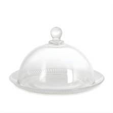 İpek Züccaciye Cam Fanuslu Kek Tabagı TG9007-8/L1