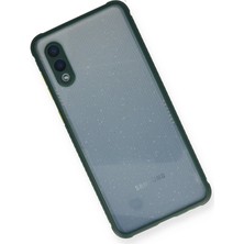 SiHako Newface Galaxy A02 Kılıf Miami Şeffaf Silikon - Koyu Yeşil