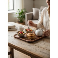 Akayev Akasya Kare 30 cm Sunum Tabağı