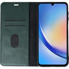 Najmaddin Newface Samsung Galaxy A24 4g Kılıf Trend S Plus Kapaklı Kılıf - Yeşil