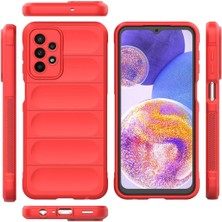 Najmaddin Newface Samsung Galaxy A23 4g Kılıf Optimum Silikon - Kırmızı