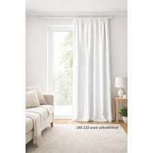 Shy Tekstil Lüks 1.sınıf Özel Dikim Elegance Beyaz Saten Güneşlik