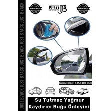 Just B7ack #buğuönleyici Su Tutmaz Yağmur Kaydırıcı Buğu Önleyici Pratik Dış Yan Dikiz Ayna Araba Film - 2 Adet