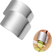 Tp Buğz Yumurcak Shop® 2li Metal Parmak Koruyucu Hızlı ve Güvenli Kesme Paslanmaz Çelik Koruyucu Aparat