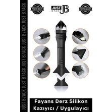 Just B7ack #derzkazıyıcı Mutfak Banyo Fayans Derz Dolgu Silikon Kazıyıcı Sıyırıcı Uygulayıcı 3'ü 1 Arada Bıçak