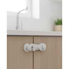 Calperia 4 Adet Bebek Güvenlik Dolap Kilidi Çift Taraflı Bantlı Kolay Montajlı Emniyet Seti - Lisinya