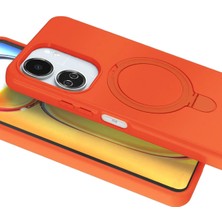 SiHako Newface Redmi 13C Magsafe Standlı Kapak - Turuncu