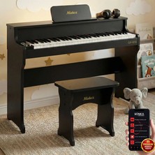 Midex CP-610BK Çocuk Piyanosu 8-14 Yaş 61 Tuşlu Bluetooth'lu Tuş Hassasiyetli